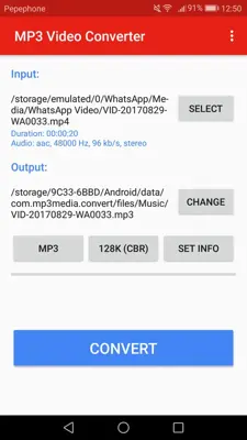 MP3 Video Converter android App screenshot 3